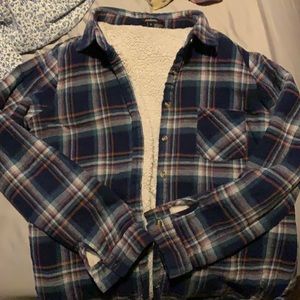Ambiance fur lined flannel size medium